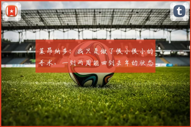 莱昂纳多：我只是做了很小很小的手术，一到两周能回到去年的状态